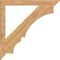 Ekena Millwork Balboa Traditional Smooth Bracket, Western Red Cedar, 3 1/2"W x 42"D x 42"H BKT04X42X42BOA01SWR - alternate 3